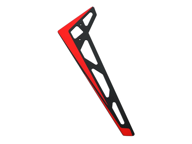 Carbon Vertical Fin Red