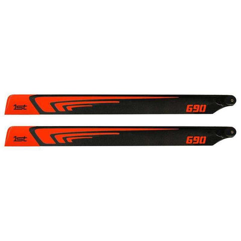 1st Main Blades CFK 690mm FBL (Orange)